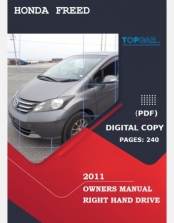 HONDA FREED 2011 OWNERS MANUAL